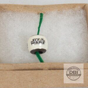 Pandora Star Wars Spacer Charm White Enamel Logo Sterling Silver 925